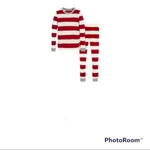 Burt’s Bees 2 Piece Organic Cotton Rugby Striped PJ Set 0-3 month